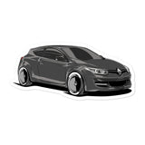 Megane RS Mk3 Vinyl Sticker - zeropointonetech